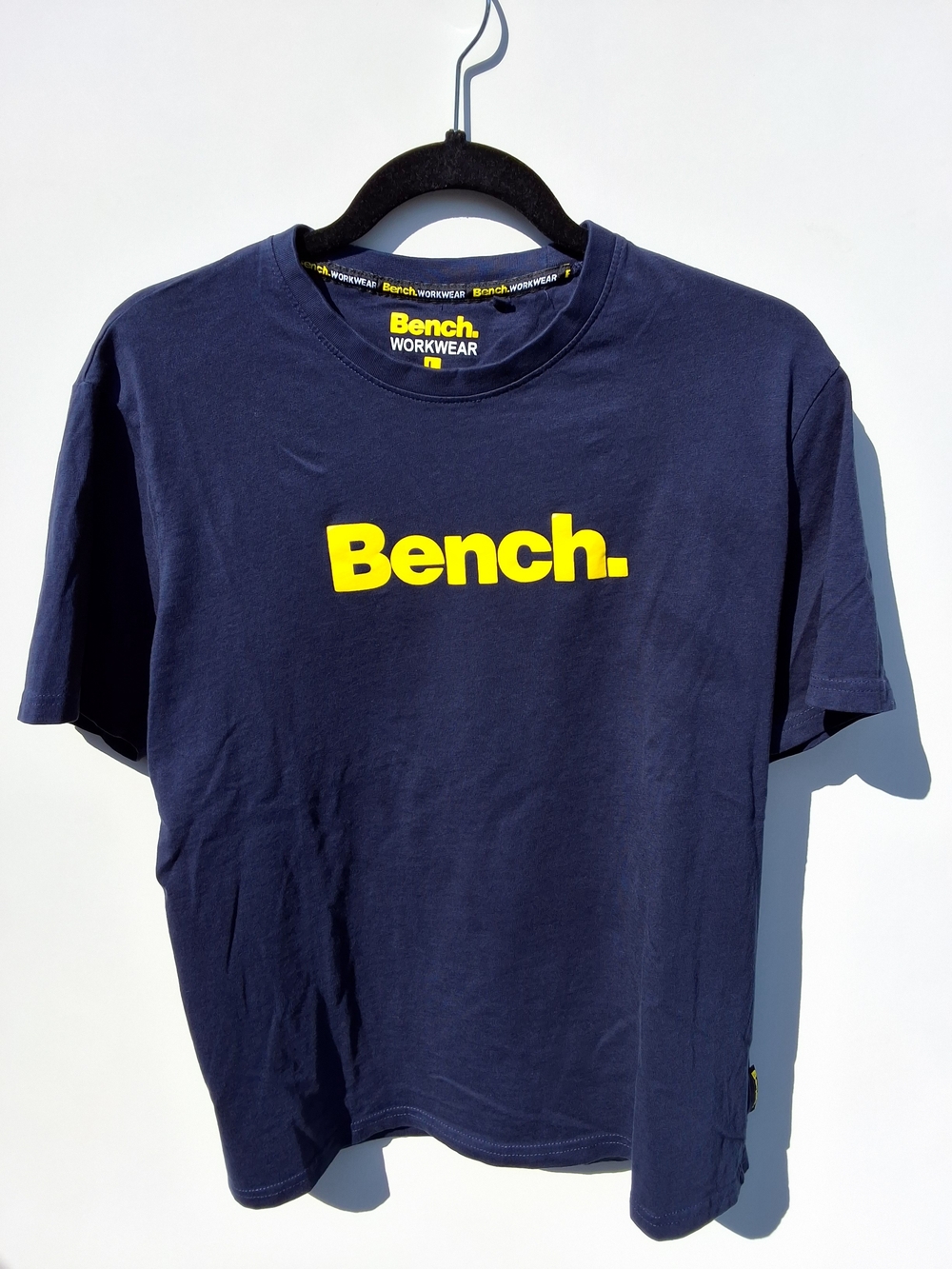 Bench Workwear Cornwall T-Shirt - Navy/Yellow (Size L)